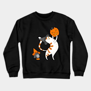 Halloween cat Crewneck Sweatshirt